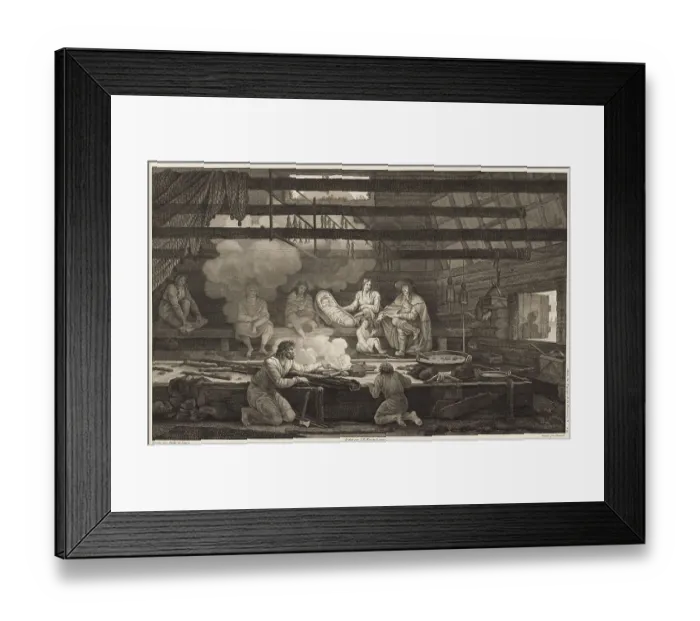 Framed Print : Costumes of the inhabitants of the Bay of Castries