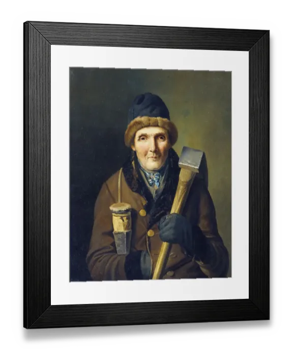 Framed Print : The Woodcutter, Painting by Eduard Ritter