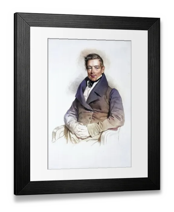 Framed Print : August Edler von Rosthorn (born 6 January 1789 in Vienna) Framed Print : August Edler von Rosthorn (born 6 January 1789 in Vienna)