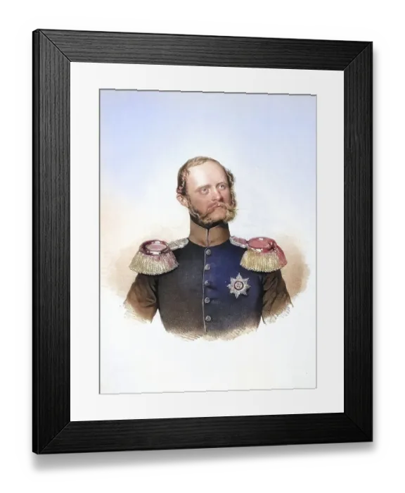 Framed Print : Friedrich August Eberhard von Wuerttemberg (born 24 January 1813 in Stuttgart)