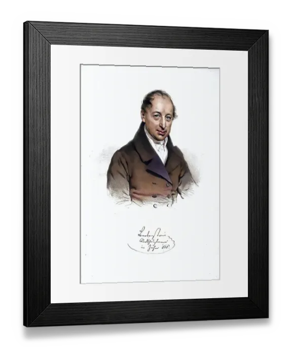 Framed Print : Johann Nepomuk Freiherr von Bartenstein (1771-1848) Stadthauptmann von Wien