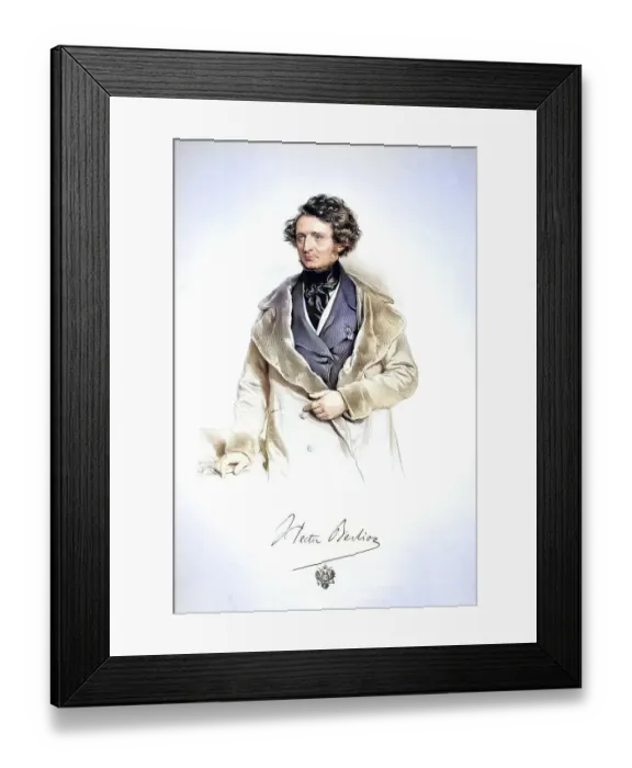 Framed Print : Louis Hector Berlioz (born 11 December 1803 in La Cote-Saint-Andre)
