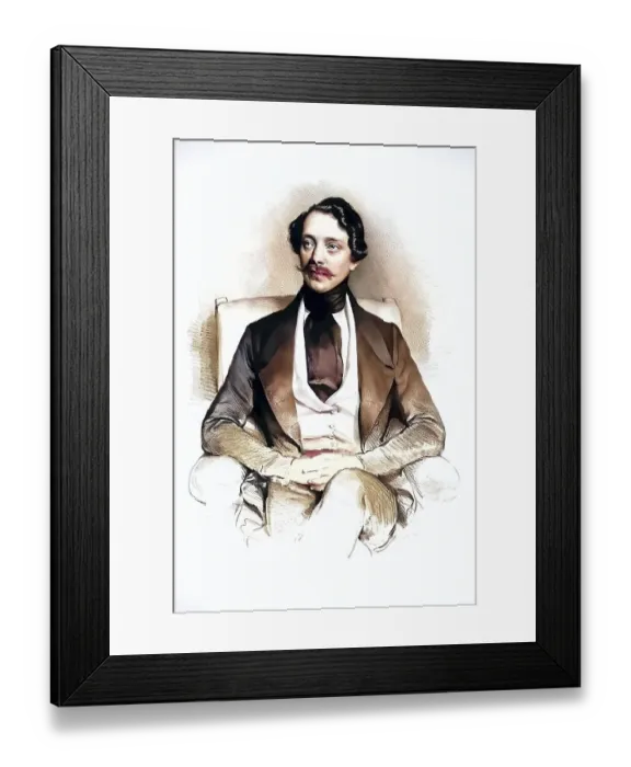 Framed Print : Carl Freiherr von Schoenstein (born 27 June 1796 in Ofen)