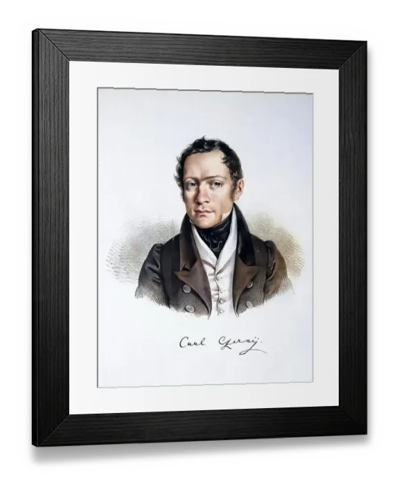 Framed Print : Carl Czerny (born 21 February 1791 in Vienna) Framed Print : Carl Czerny (born 21 February 1791 in Vienna)