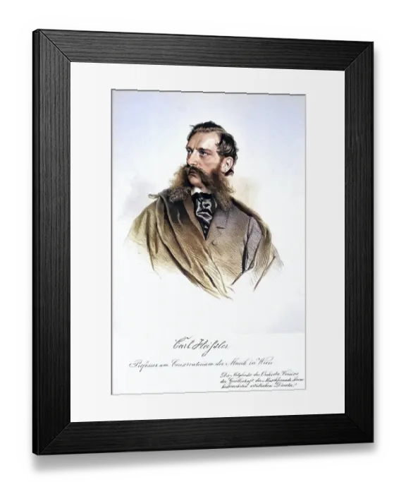 Framed Print : Carl Heissler (born 18 January 1823 in Vienna)