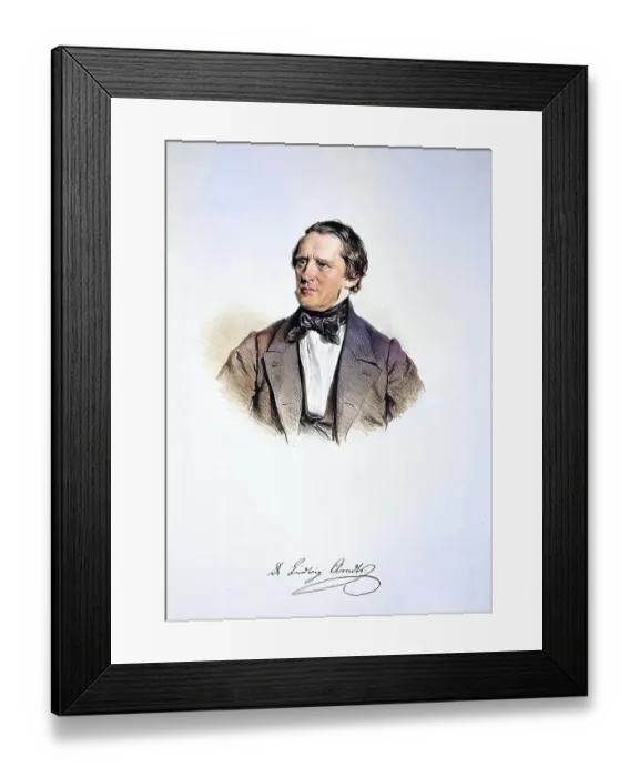 Framed Print : Carl Ludwig Arndts, Ritter von Arnesberg (ennobled since 1870 / 71)