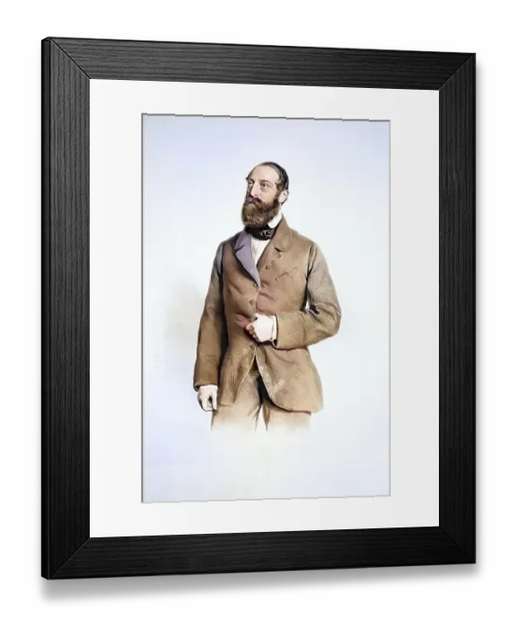 Framed Print : Christian Plattensteiner (1806-1858) painter and local politician