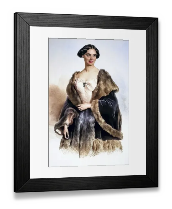 Framed Print : Johanne Louise Christine Hebbel