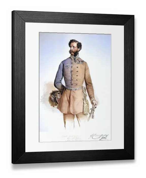 Framed Print : Eduard Graf Clam-Gallas (born 14 March 1805 in Prague)