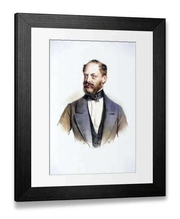 Framed Print : Eduard Freiherr von Bach (born 21 December 1814 in Loosdorf)