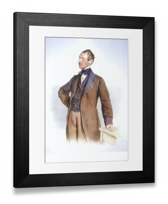 Framed Print : Emil Seybel (1816-1882), Industrialist Framed Print : Emil Seybel (1816-1882), Industrialist