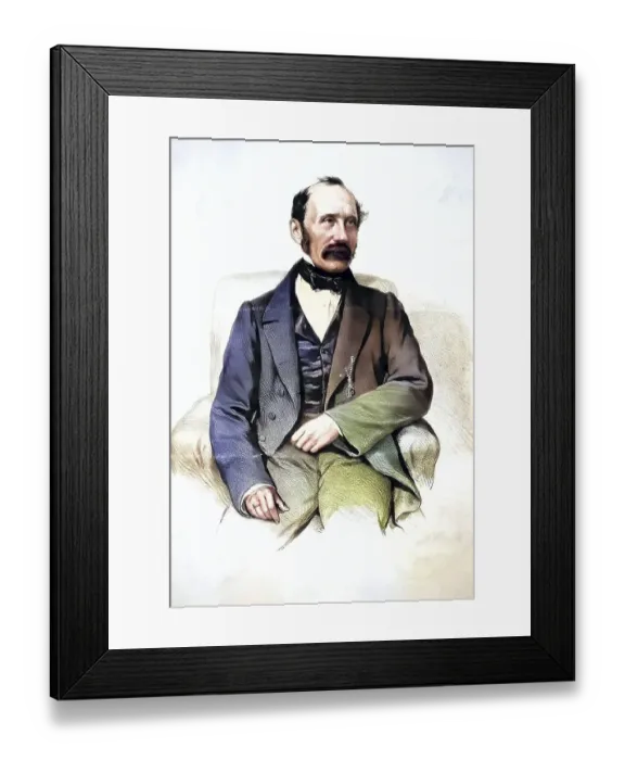 Framed Print : Ernst Seelig (1819-1874), Dr juris Framed Print : Ernst Seelig (1819-1874), Dr juris