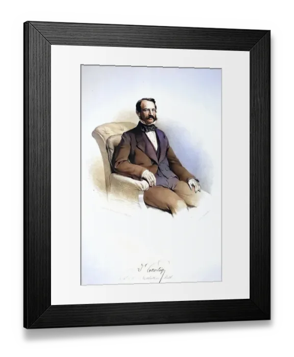 Framed Print : Ernst Seelig (1819-1874), Dr juris Framed Print : Ernst Seelig (1819-1874), Dr juris