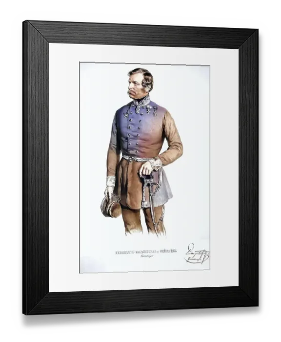 Framed Print : Ferdinand Franz Xaver Johann Freiherr Mayerhofer von Gruenbuehel
