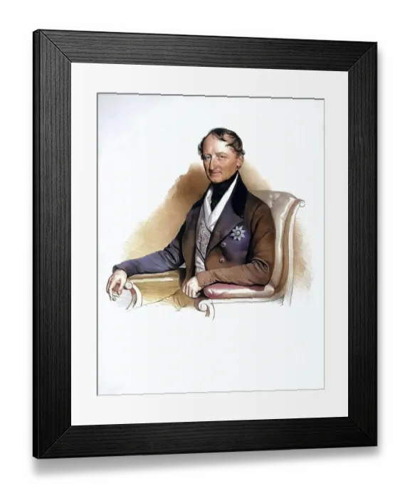 Framed Print : Friedrich Graf von Wilczek (born 19 July 1790 in Vienna)