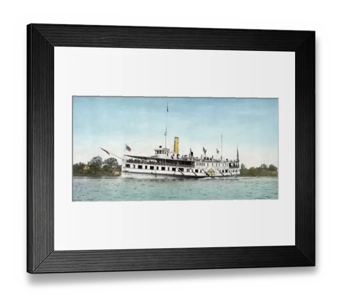 Framed Print : Steamboat New York, Steamboat, Thousand Islands Framed Print : Steamboat New York, Steamboat, Thousand Islands