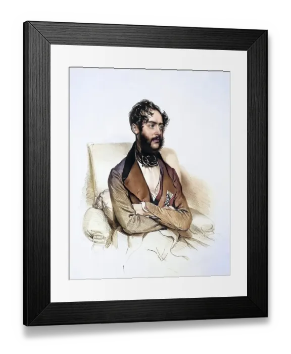 Framed Print : August Ritter von Henikstein (1802-1840) Framed Print : August Ritter von Henikstein (1802-1840)