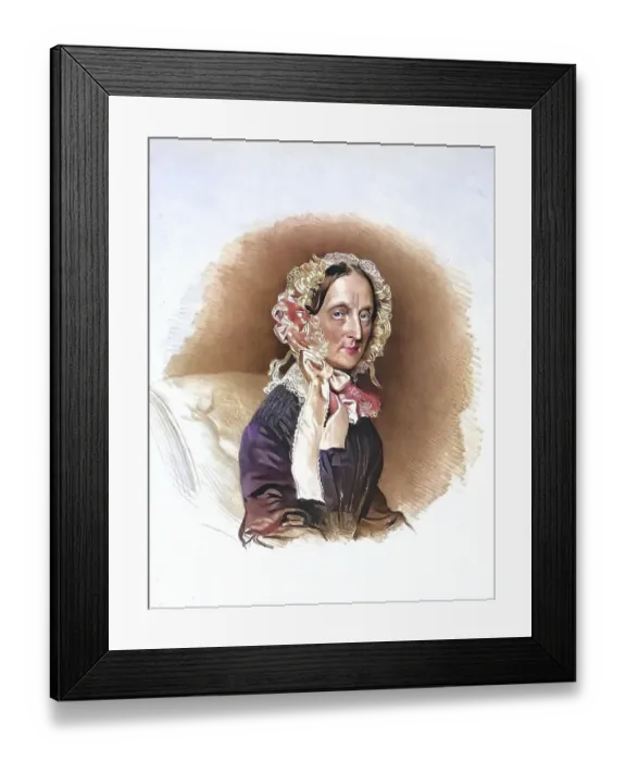 Framed Print : Barbara Countess Wenckheim, nee Palffy (1787-1862) Framed Print : Barbara Countess Wenckheim, nee Palffy (1787-1862)