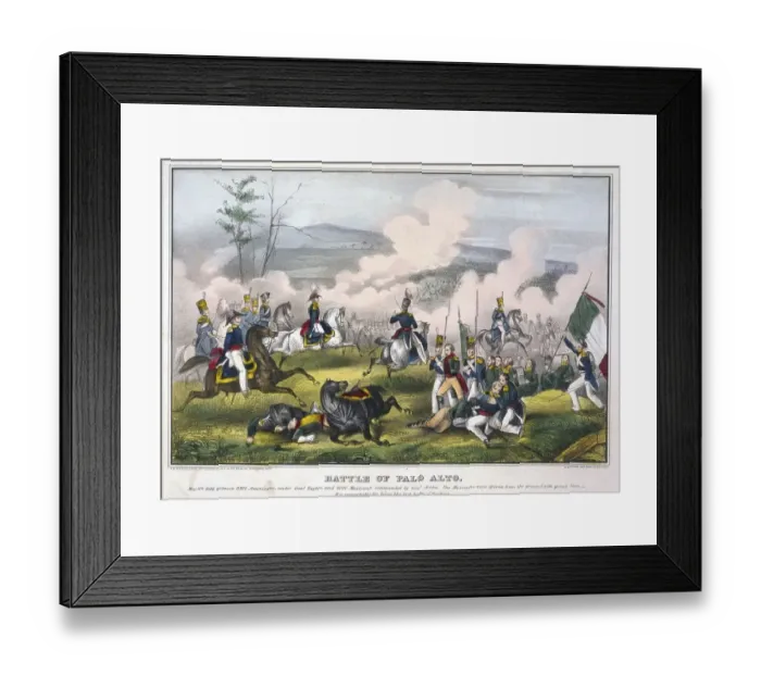 Framed Print : Mexican-American War 1846-1848: Battle of Palo Alto Framed Print : Mexican-American War 1846-1848: Battle of Palo Alto