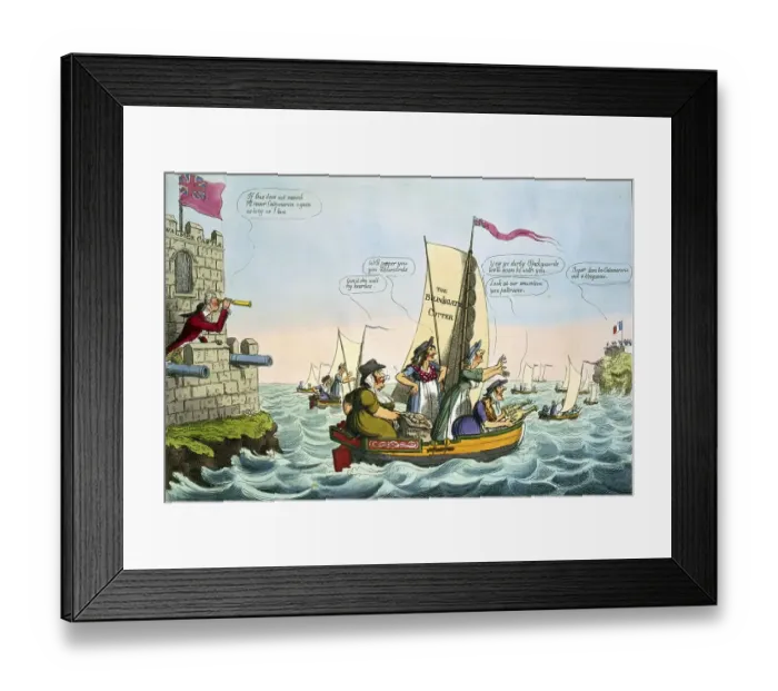 Framed Print : A new catamaran expedition in 1805: William Pitt the Younger Framed Print : A new catamaran expedition in 1805: William Pitt the Younger