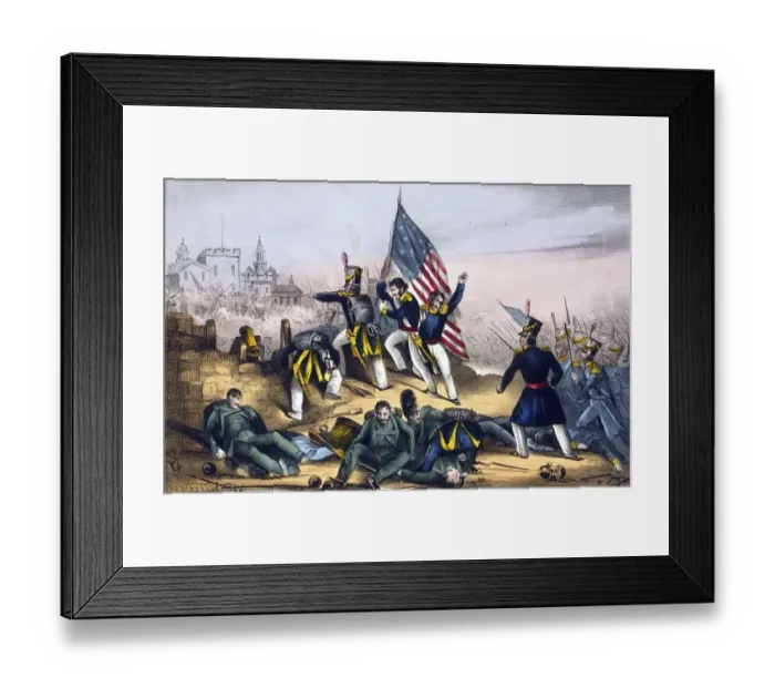 Framed Print : Mexican-American War 1846-1848: Battle of Chapultepec