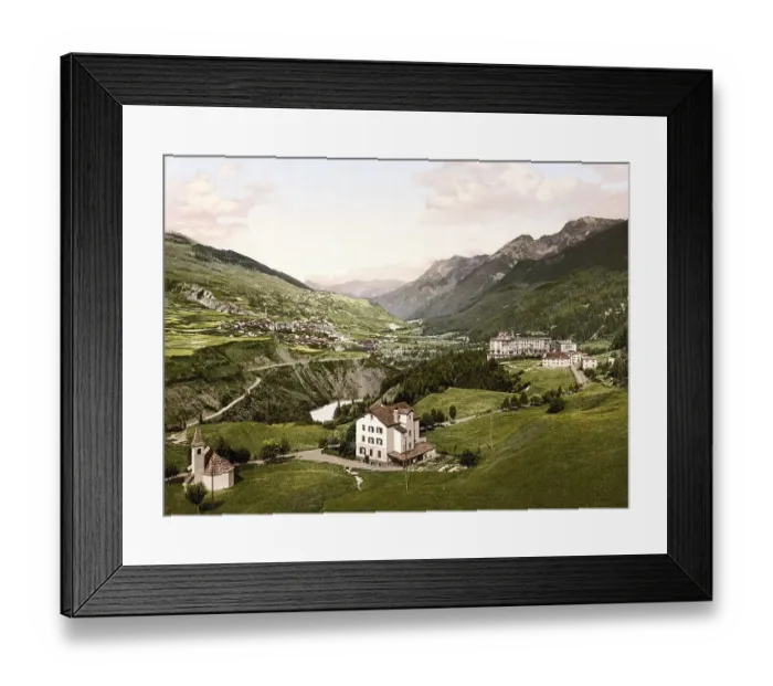 Framed Print : Lower Engadine, Vulpera, General view
