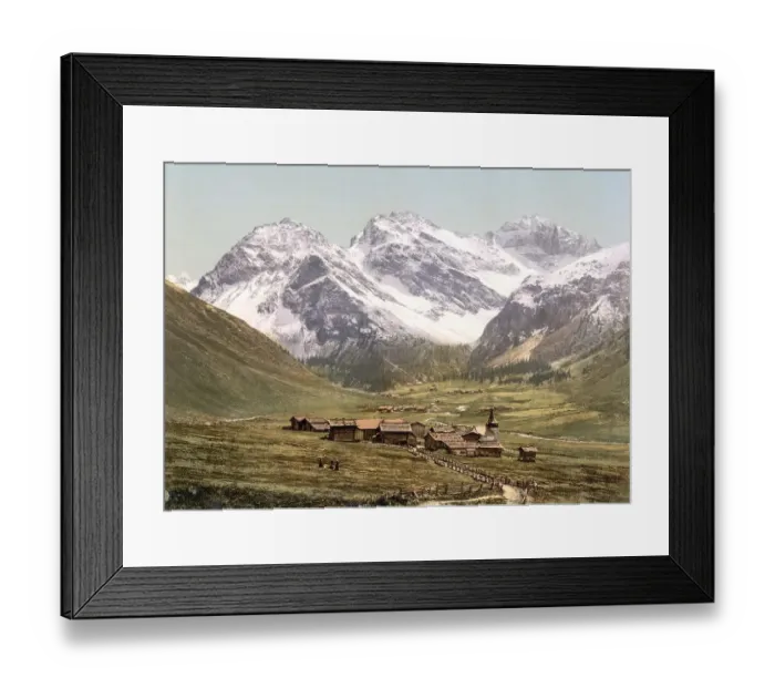 Framed Print : Upper Engadine, Sertigthal, Graubuenden