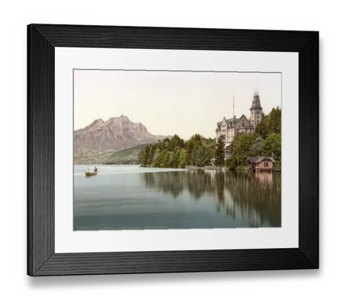 Framed Print : Hertenstein Castle, Vierwaldstaettersee