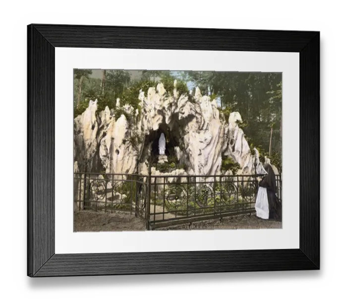 Framed Print : Lourdes Grotto, near Ingenbohl Nunnery