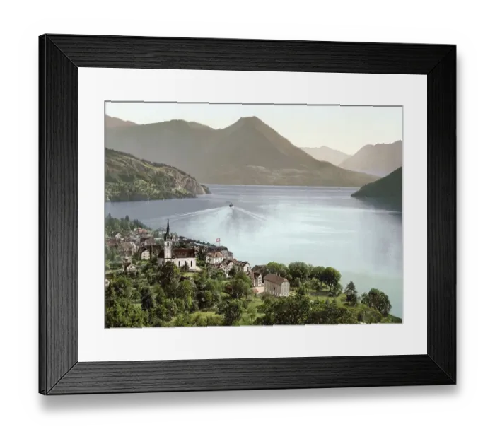 Framed Print : Vitznau, Vierwaldstaettersee, Switzerland Framed Print : Vitznau, Vierwaldstaettersee, Switzerland