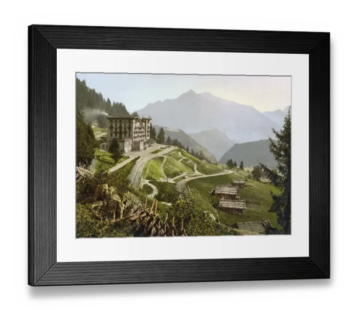 Framed Print : Leysin, Grand Hotel, Canton of Vaud Framed Print : Leysin, Grand Hotel, Canton of Vaud