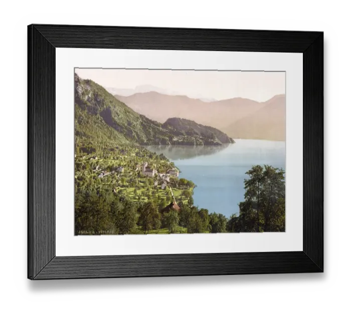 Framed Print : Vitznau, Railway, Rigi, Switzerland Framed Print : Vitznau, Railway, Rigi, Switzerland