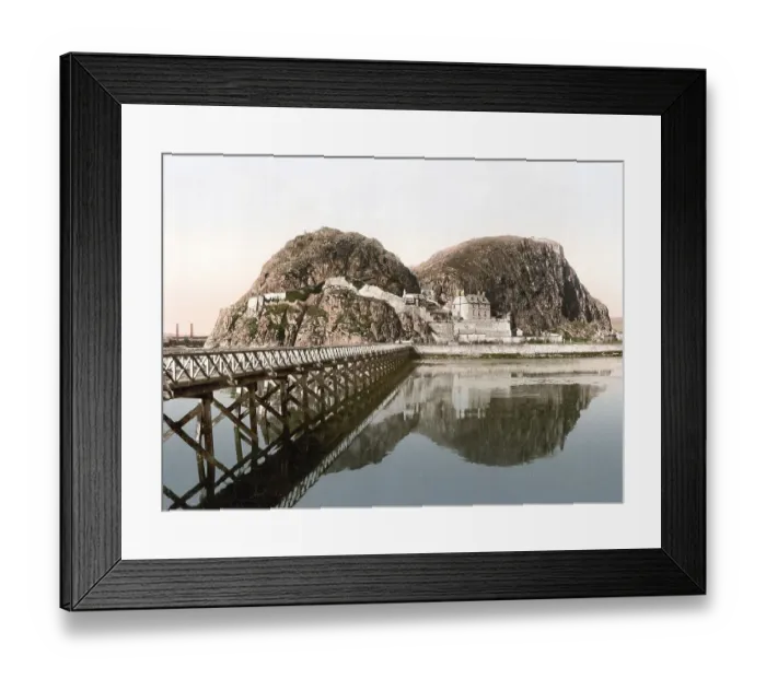 Framed Print : Castle from the Pier, Dumbarton
