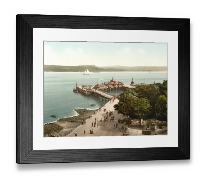 Framed Print : The Pier, Dunoon, Scotland, Historic Framed Print : The Pier, Dunoon, Scotland, Historic