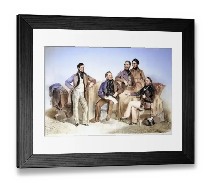 Framed Print : Brueder Klein von Wisenberg, Wiesenberg