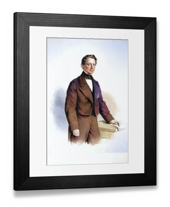 Framed Print : Franz Riedl von Riedenau, 1800-1865