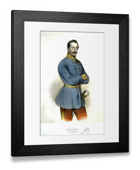 Framed Print : Franz Salomon Wyss, also von Wyss