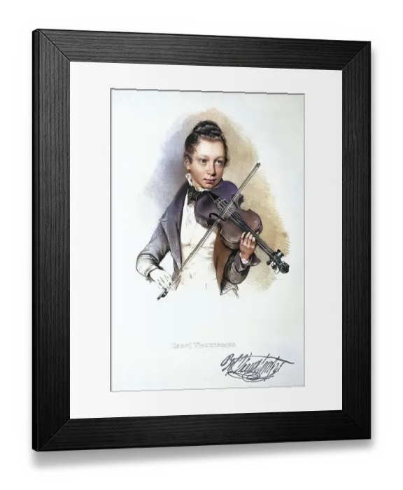 Framed Print : Henri Vieuxtemps, 17 February 1820