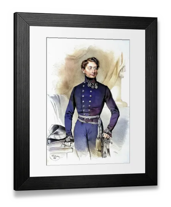 Framed Print : Wilhelm Graf Lichnowsky, 1793-1864