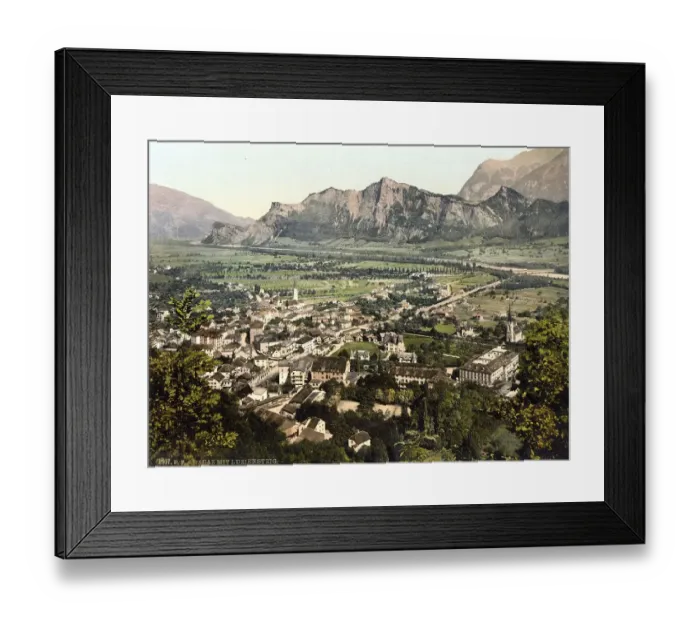 Framed Print : Ragatz, general view, St. Gall