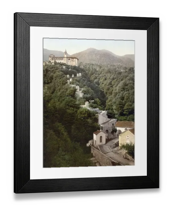 Framed Print : Pilgrimage church of the Madonna del Sasso in Locarno in Ticino