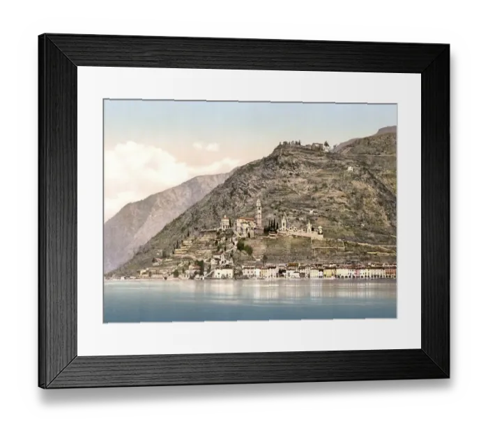 Framed Print : Lake Lugano, Morcote, Ticino, Switzerland Framed Print : Lake Lugano, Morcote, Ticino, Switzerland