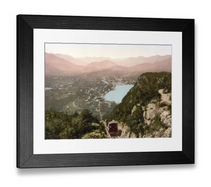 Framed Print : Lugano, from San Salvatore, Ticino