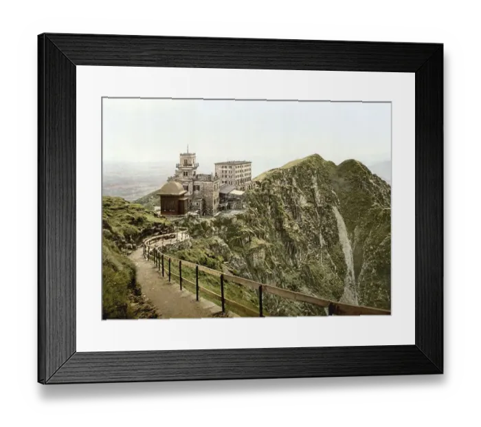 Framed Print : Lugano, Monte Generoso Hotel, Ticino Framed Print : Lugano, Monte Generoso Hotel, Ticino