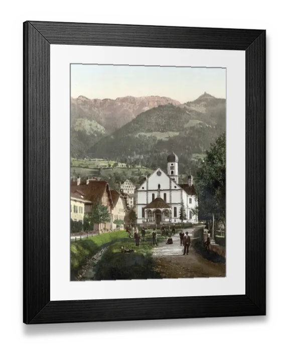 Framed Print : Pilgrimage church for the Swiss national saint Niklaus von Fluee
