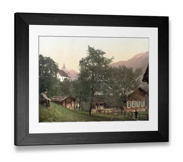 Framed Print : Geburtshaus des Schweizer Nationalheiligen Niklaus von Fluee Framed Print : Geburtshaus des Schweizer Nationalheiligen Niklaus von Fluee