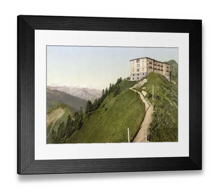 Framed Print : Hotel Stanserhorn Kulm, im Kanton Nidwalden Framed Print : Hotel Stanserhorn Kulm, im Kanton Nidwalden