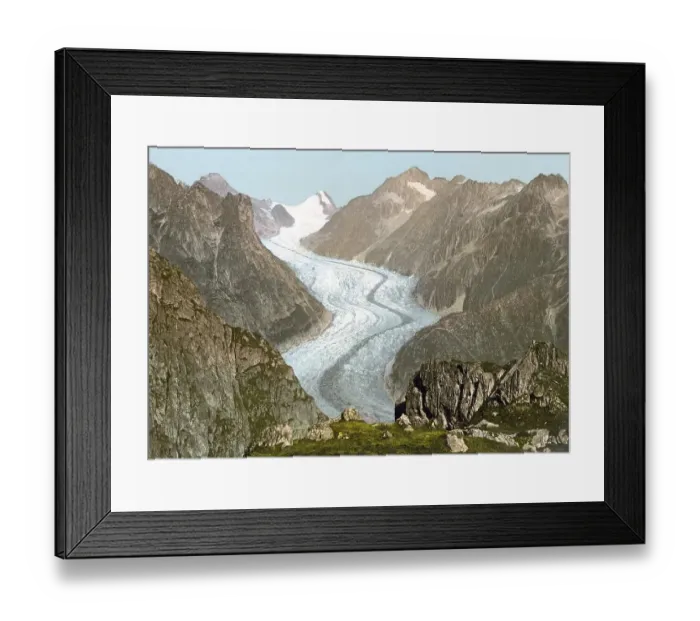 Framed Print : Fieschergletscher