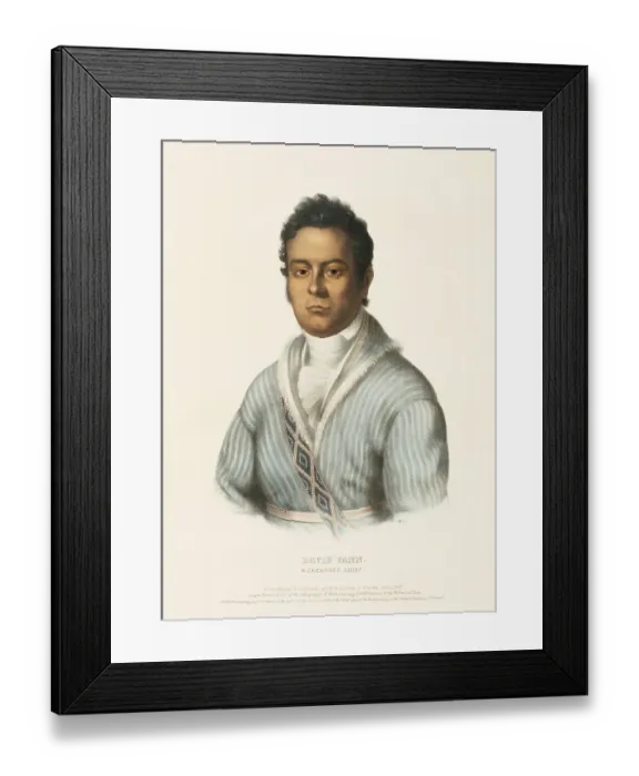 Framed Print : David Vann. A Cherokee Chief (1845) Framed Print : David Vann. A Cherokee Chief (1845)