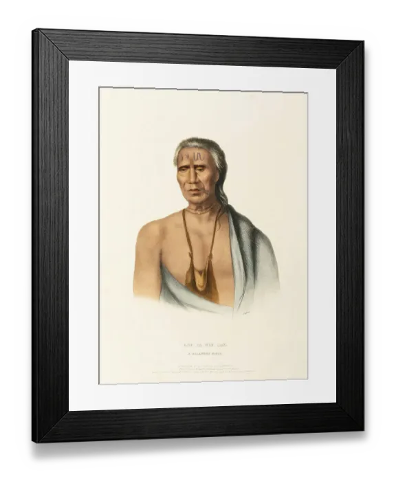 Framed Print : Lap-Pa-Win-Soe. A Delaware Chief (1837)